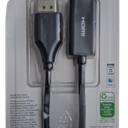 Display Port to HDMI Adapter - BLACK (2 Pack)
