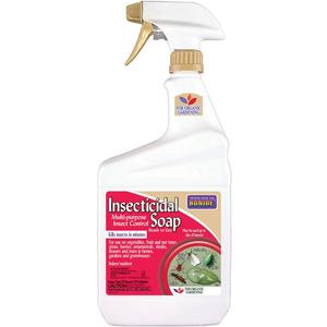 Bonide Insecticidal Soap, 32 oz Ready-to-Use Spray Multi-Purpose Insect Control for Organic Gardening Indoor and Outdoor (1 quart)