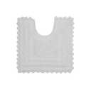 Better Trends Lilly Crochet Toilet Rugs u Shaped Washable,100% Cotton Contour Bath Rug & Crochet-Designed Bath mats for Bathroom, Soft Bathroom Toilet Rugs - White Contour Bath Mat