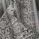 Washable Rug 4x6, Gray Area Rugs Non Slip, Indoor Low Pile Carpet with Rubber Backing for Living Room Kitchen Bathroom Entryway Office Bedroom, 4' x 6', Grey