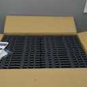 36 sq. ft Plastic Interlocking Deck Tiles, 36 Pack Patio Deck Tiles Waterproof Outdoor Flooring 12" x 12"All Weather Uses for Porch Poolside Balcony Backyard Pathway, Charcoal Gray