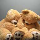 MorisMos 47-in Giant Teddy Bear Stuffed Animal 4ft, Large Teddy Bear Plush, Big Stuffed Bear Gifts for Kids, Girls, Girlfriend, Women on Baby Shower, Valentine, Christmas, Birthday (Light Brown), Pack Of 2