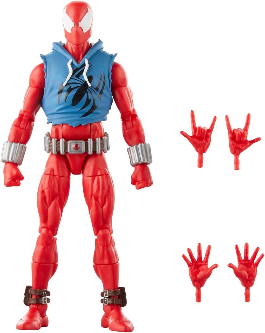 Marvel Legends Series Scarlet Spider, Spider-Man Comics Collectible 6-Inch Action Figure