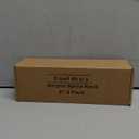 Acrylic Spice Rack Wall Mount-9 Inch, Clear Spice Shelf Storage Holder, 2 Pack Hanging Seasoning Rack Organizer for Cabinet Door, Cupboard or Wall Kitchen (Adhesive or Screw)