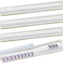 Mahjong Racks with Pushers, 4PCS Clear Acrylic Mah jongg and Racks/Trays, Modern American Mahjong Tile Holder with Built-in (White(Not Clear))