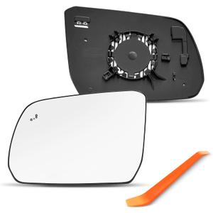 BSD Compatible with 2024 2025 Ford Ranger Driver Side Mirror, Left Side Mirrors Replacement Glass with Blind Spot, Heated