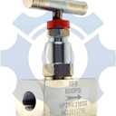 RFS Stainless Steel 316 Straight Needle Valve, 1/4" NPT Female Connection, up to 6000 PSI, 2 Port Heavy Duty Industrial Hydraulic Flow Control Valve for Piping Needs