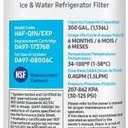 SAMSUNG Genuine Filter for Refrigerator Water and Ice, Carbon Block Filtration, Reduces 99% of Harmful Contaminants for Clean, Clear Drinking Water, 6-Month Life, HAF-QIN/EXP, 1 Pack (Pack of 1)