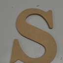 Plaid Unfinished Wood Letter, 8" Wooden Surface Perfect for DIY Arts and Crafts Projects, 63598