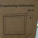 EUHOMY Countertop Dishwasher Portable with 6 Programs, 5L Built-in Water Tank for Apartments & RV, 167 High-Temp, No Hookup Needed, Mini Dishwasher with Baby Care, Air Dry/Quick/ECO/Fruit/Normal Mode