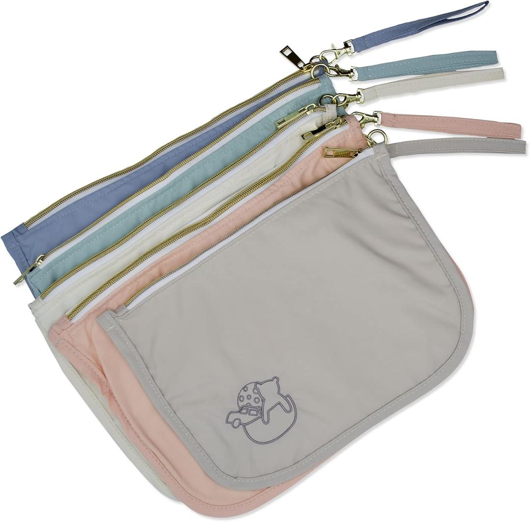 Mother Load Diaper Bag Organizer Pouches Durable Nylon & Performance Mesh (Vintage Pastels)