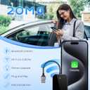 2025 Upgraded Wireless CarPlay Adapter for iPhone, Plug and Play & Fast Connection, Aluminum Frame Tempered Glass USB CarPlay Dongle Stick Compatible with Apple iOS 10+ (Android Not Supported)