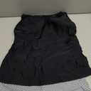 Yonique Tankini Swimsuits for Women with Shorts Athletic Two Piece Bathing Suits Racerback Tank Tops Swimwear (Large, Black&striped)