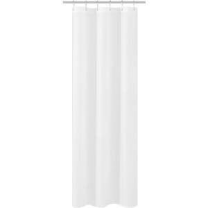 N&Y HOME Small Stall Shower Curtain Liner Fabric 32" W x 72" L inch Narrow Size, Hotel Quality, Washable, Water Repellent, White Bathroom Curtains with Grommets, 32x72