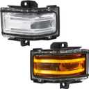 Door Tow Mirror Turn Signal LED Lights Replacement for F150 F250 F350 F450 F550 2015-2024, Replace FL34-13B382-CA, FL34-13B381-CC (2PCS Left and Right)