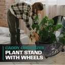 2wayz Plant Stand with Wheels - Heavy-Duty Rolling Plant Caddy