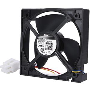 WR60X10340 Refrigerator Freezer Evaporator Fan Motor Fit for GE Refrigerator U11P14MS7A3-57A611 239D1371P001 Replaces AP6891698 PS12727431 EAP12727431 4931166 DC13.6V 0.23A Size: 4.4 x 4.4 Inch