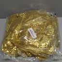 Sugargirl 10 Packs 12 x 72 inches Sequin Table Runner, Glitter Gold Table Runner for Birthday Party Supplies Wedding Holiday Celebration Event Decorations