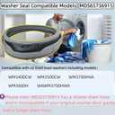 MDS65736915 Washer Door Boot Seal, Front Load Washer Door Gasket Replacement Compatible with WM3400CW WM3500CW WM3600HWA WM3700HWA WM3700HVA, Replaces 4964148 AP6983043 PS12748962