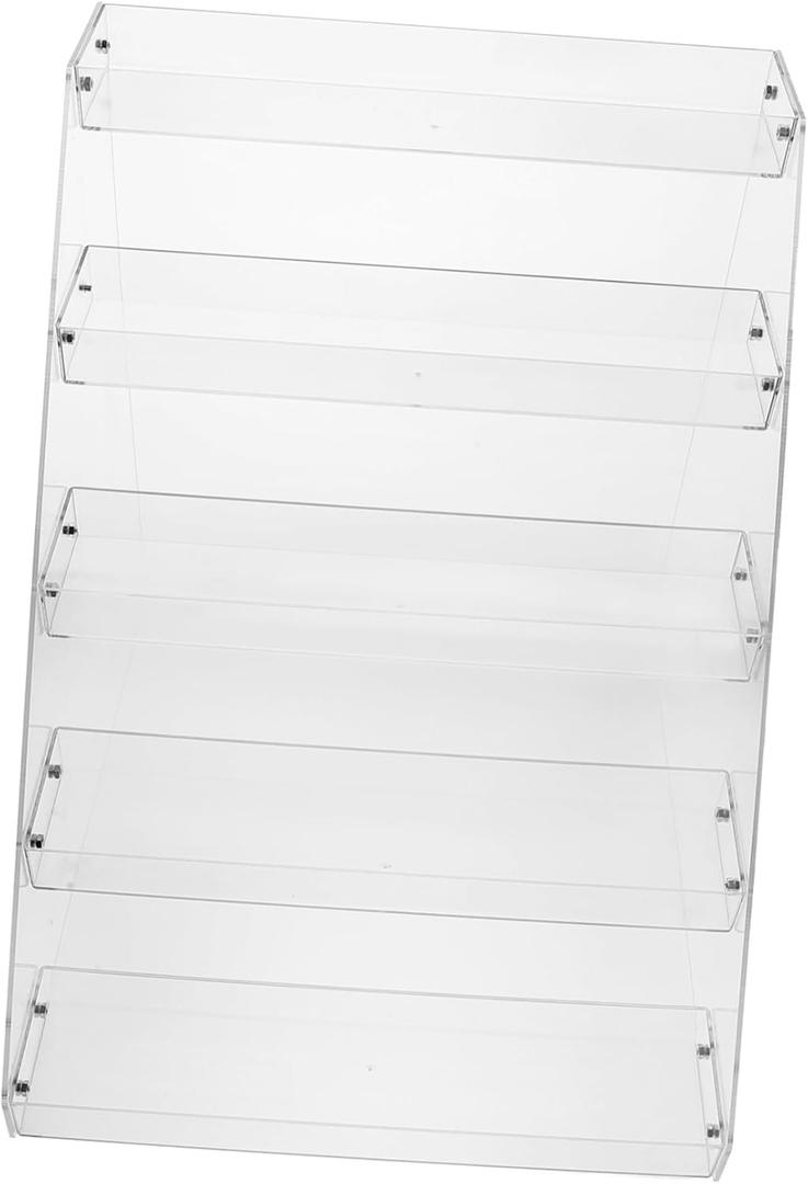 Garneck 5-Tier Acrylic Display Riser Stand for Shop Store Stand for Display Countertop Pastry