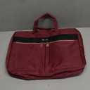Ferkurn Laptop Bag Case Women Men Computer Bag Compatible with MacBook/HP/LG/Dell, Shoulder Strap Slim Carrying Messenger Briefcase, Wine Red, 17-17.3 Inch
