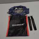 Crampons Ice Cleats Traction Snow Grips for Boots Shoes Women Men Anti Slip 19 Stainless Steel Spikes Safe Protect for Hiking Fishing Walking Climbing Mountaineering (Medium, Black)