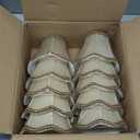 Riakrum 10 Pcs Shades for Chandeliers European Small Lamp Shade Chandelier Clip on Fabric Drum Lamp Mini Rustic Light Cover for Table Candle Wall Light Replacement, 3.1 x 5.5 x 4.7 Inch (Golden)