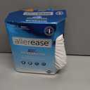 AllerEase Waterproof Mattress Protector Stain Protection Twin Particle Barrier Hot Water Washable Machine Washable Durable Zippered Knit Mattress Cover Stretch Corners (White)