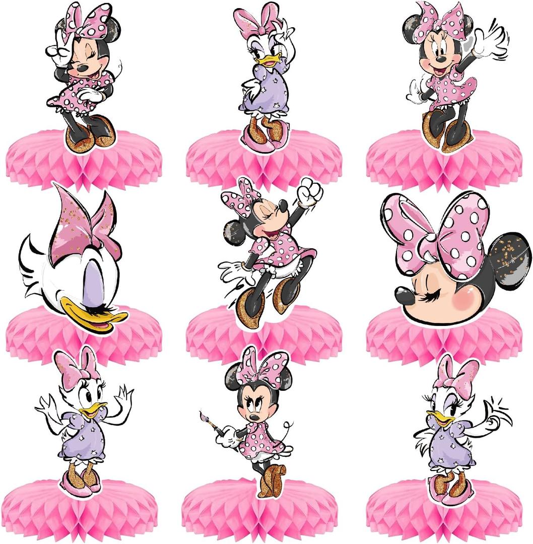 9PCS Pink Mouse Honeycomb Centerpieces For Birthday Party Decorations Table Centerpieces 3D Table Topper Birthday Party Supplies. 9PCS Pink Mouse Honeycomb Centerpieces For Birthday Party Decorations Table Centerpieces 3D Table Topper Birthday Party Supplies.