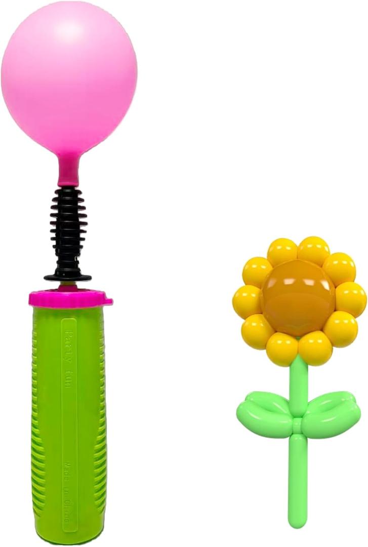 Balloon Pump 12.2inchs Dual Action Air Inflator Pump,Portable Balloon Pump for Birthday Party Balloons,Weddings,Baby Showers