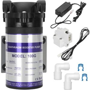 2025 New 100G 6800 Reverse Osmosis Booster Pump Kit,Equipped with a High-Pressure Switch, Quiet, Quick-Connect Fittings, Suitable for Household Reverse Osmosis Water Filters Systems