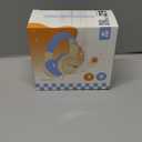 Kids Headphones, 74/85/94dB Volume Limiter, Foldable Wired Over Ear Headphones for Travel, 3.5mm Jack, Toddler Headphones for School, Chromebook, iPad, Tablet, Purple Green