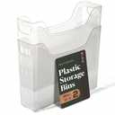 BINO | Plastic Storage Bins, Narrow - 2 Pack | THE CANYON COLLECTION | Clear Storage Bins for Organization | Clear Containers for Pantry | Fridge & Freezer Organizer Bin | Cabinet & Pantry Organizers