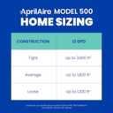 AprilAire 500 Whole-House Humidifier, Automatic Compact Furnace Humidifier, Large Capacity Whole-House Humidifier for Homes up to 3,600 Sq. Ft., White