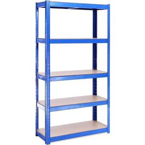 Garage Shelving Units - 71" H X 35" L X 16" W - Heavy Duty Racking - Shelves for Storage - Garage Storage Shelve - 1 Bay - Blue - 5 Tier - 2000lb Capacity (400lb Per Shelf) - Workshop, Shed, Offices