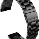 Fit for Casio MDV106-1AV / MTP-VD01 Watch Bands for Men, 22mm Stainless Steel Quickly Release Replacement Strap Wristbands for Casio MDV-106 Series (Black)