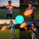 Light Up Football for Boys: Glow in The Dark - Toys for Kids Teen Boys Ages 8-15 - Birthday Christmas Easter Gift Ideas - Outdoor Sports Activity Night Play - 8 9 10 11 12 13 14 15 Years Old Teenager