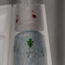 2 Pcs Icon Glass Cups - 14 oz Santa Claus & Christmas Tree Juice Glasses, Hand-blown Glasses for Holiday Gifts Family Parties and Stylish Everyday & Party Glass