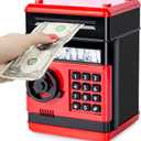Refasy Piggy Bank Cash Coin Can ATM Bank Electronic Coin Money Bank for Kids Age 3-12, Money Savings Box Mini ATM Coin Bank Toys Gifts for 3 4 5 6 7 8 9 10 11 12 Year Old Boys Girls