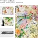 Vimorco Slim Case for iPad 5th/6th Generation 9.7 inch 2017/2018, for iPad Air 1/2 Case, Shockproof PU Leather Adjustable Stand Cover for iPad 5/6 Gen, Dragonfly