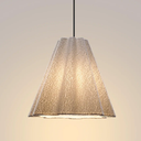 CEOTIS Modern Chandelier, 18" Textured Sofa Fabric Pendant Light for Dining Room, Kitchen, Bedroom, Living Room, Entryway, Soft Ambient Lighting
