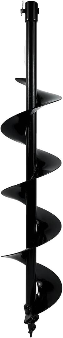 JACKCHEN 6"  31" Auger Bit for Earth Auger,Digger Post Holes Replacement Earth Digger Planting Drill Bit, Garden Tools Spiral Hole Drill Planter for Bulb Planting, Fence Post, Umbrella Holes