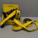 STANLEY S50002 Black/Yellow 1.5" x 16' Heavy-Duty Ratchet Straps (5,000 lb Break Strength), 2 Pack
