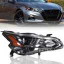 Zhaoyang Headlight Assembly Compatible with 2019 2020 2021 2022 Nissan Altima Headlamp Halogen Replacement (Right Passenger Side)