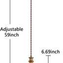 Battery Operated Pendant Light With CR2025 Remote,Rechargeable Ceiling Light Fixture With 9 Colors Dimmable Bulb,No Wiring Install Battery Powered Pendant Light For Home Decor Indoor Kitchen Island