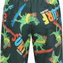 Men's Hawaiian Shirts and Shorts Set 2 Pieces Summer Beach Vacation Casual Button Down Short Sleeve Shirts Outfits (Black)