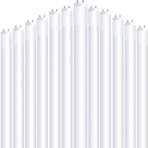 Feit Electric 2ft LED T8 Linear Tube Light, 20W Equivalent, 4000K Cool White, G13 Base, 800 Lumens, Works with Most Magnetic/Electronic Ballasts, 50,000-Hour Lifetime, T24/840/LEDG2/RP/12, 12 Pack