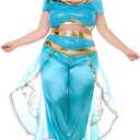 Funna Costume for Women Princess Dress Up Outfit Party Supplies (White)