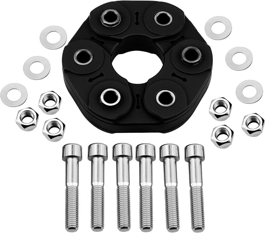 5127289AA, 5144110015 Drive Shaft Coupler Flex Joint Shaft Coupling with Bolts Compatible with Chrysler 300 2005-2010 & Dodge Challenger 2010-2011, Magnum 2005-2008, Charger 2006-2011