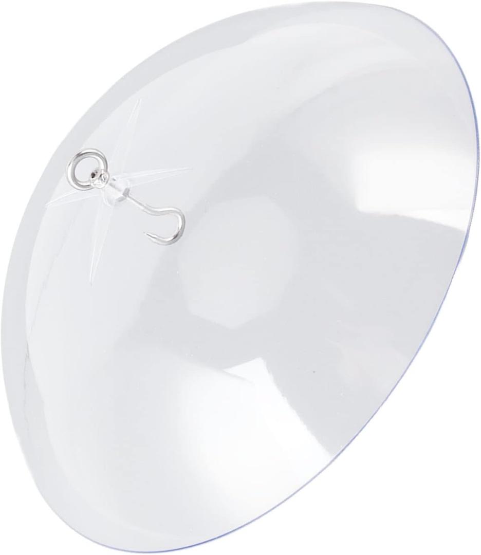 Honio Large Diameter Bird Feeder - Easy Installation, Clear Acrylic with Protective Dome